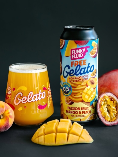 Gelato free Mango Passion fruit
