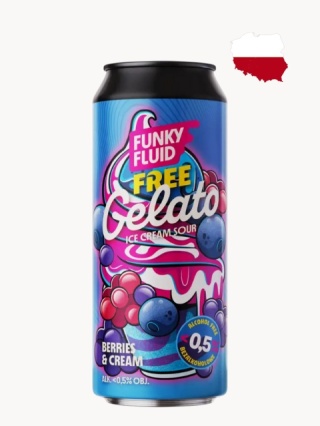 FUNKY FLUID Free Gelato - Piwo Bezalkoholowe Berries | Cream