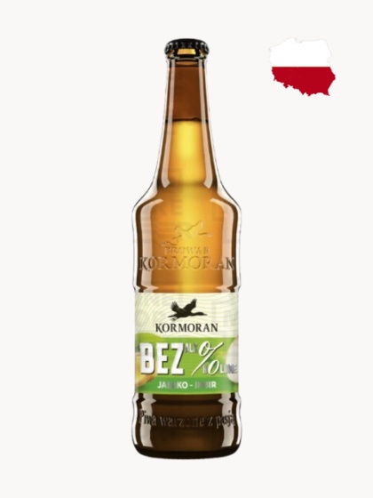 KORMORAN JABŁKO IMBIR - Smakowe Piwo Bezalkoholowe
