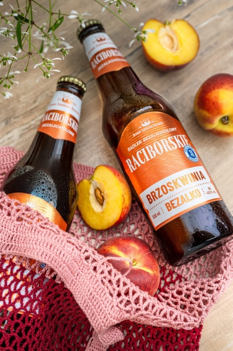 Raciborskie piwo bezalkoholowe brzoskwiniowe